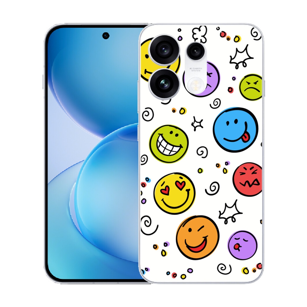 mmCase gél tok az Oppo Reno 16 Pro 5G-hez – smiley-k