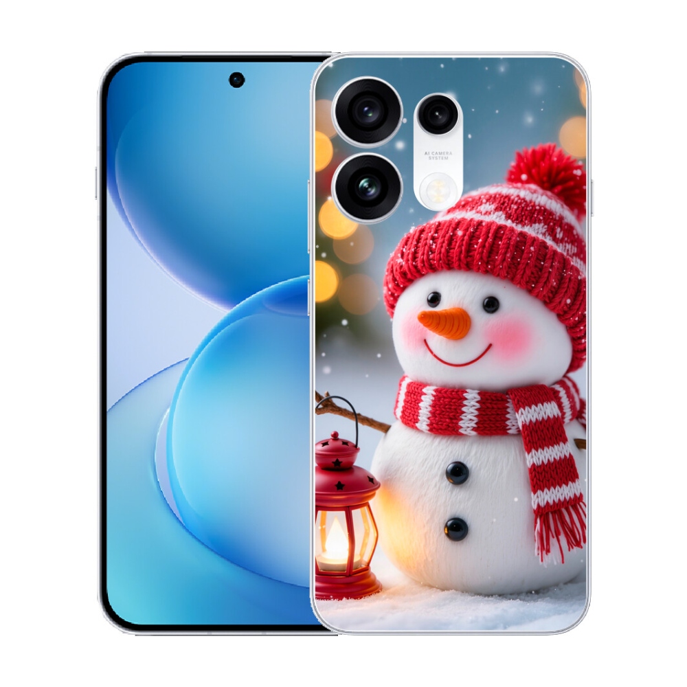 mmCase gél tok az Oppo Reno 16 Pro 5G-hez – hóember 2