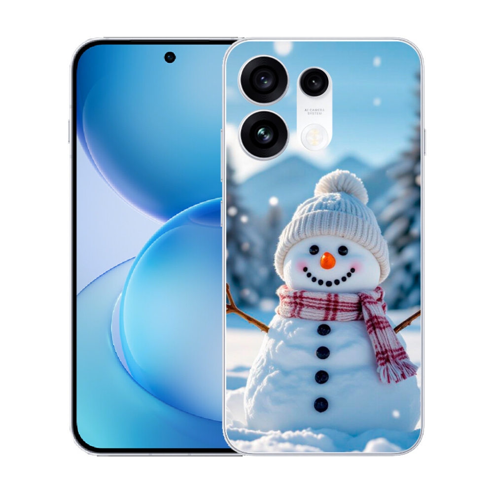 mmCase gél tok az Oppo Reno 16 Pro 5G-hez – hóember 3