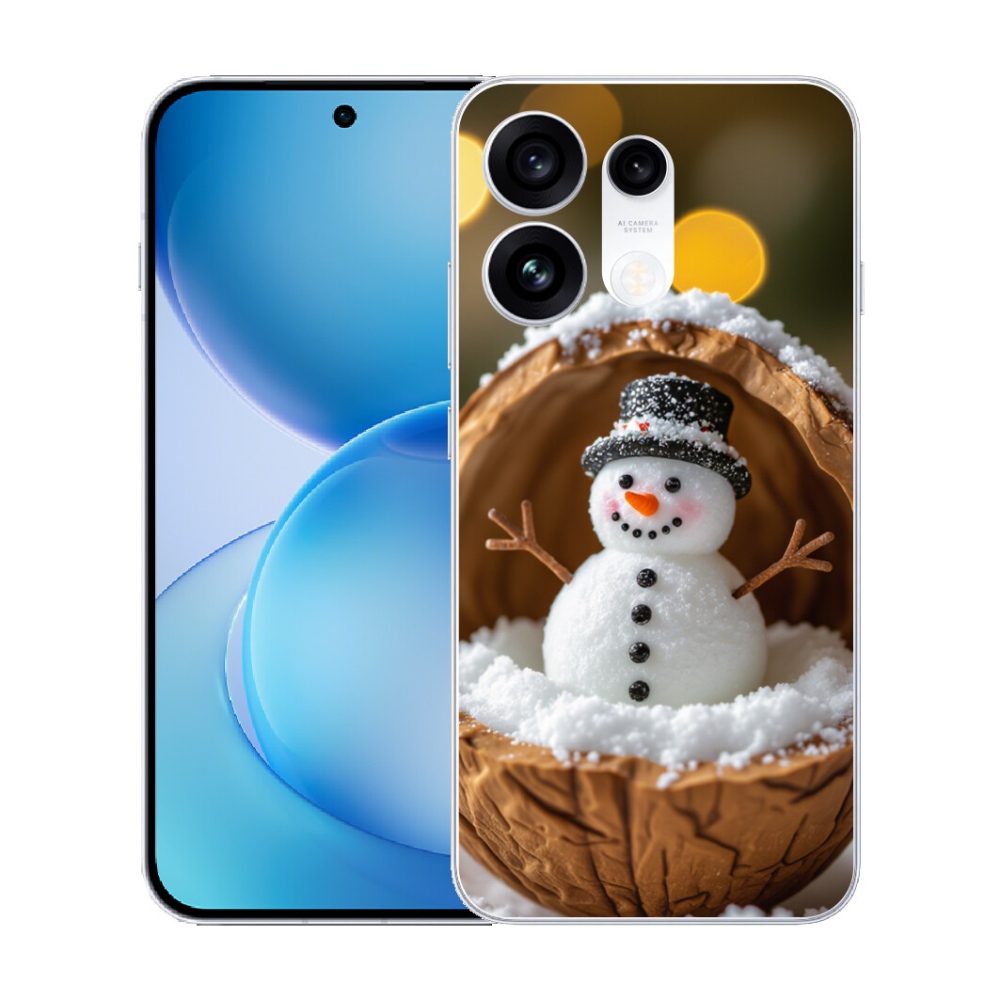 mmCase gél tok az Oppo Reno 16 Pro 5G-hez – hóember 4