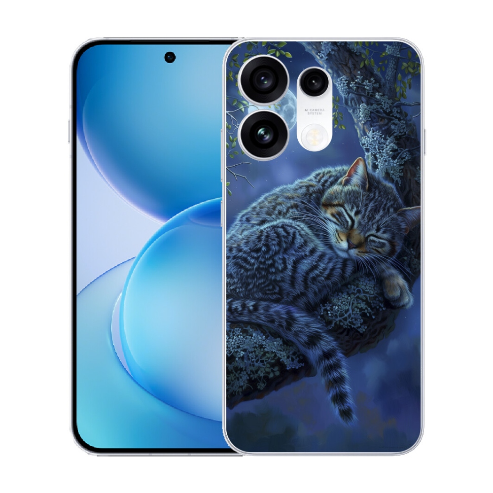 mmCase gél tok az Oppo Reno 16 Pro 5G-hez – alvó macska
