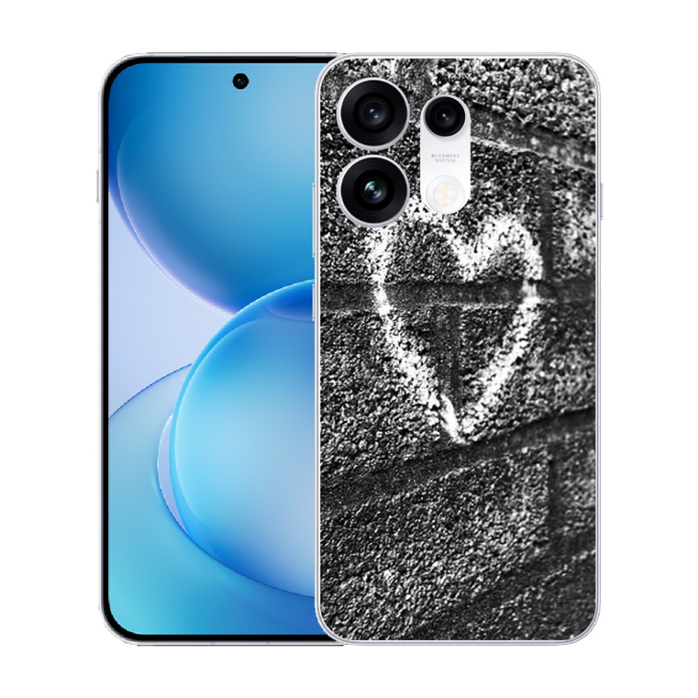 mmCase gél tok az Oppo Reno 16 Pro 5G-hez – szív a falon
