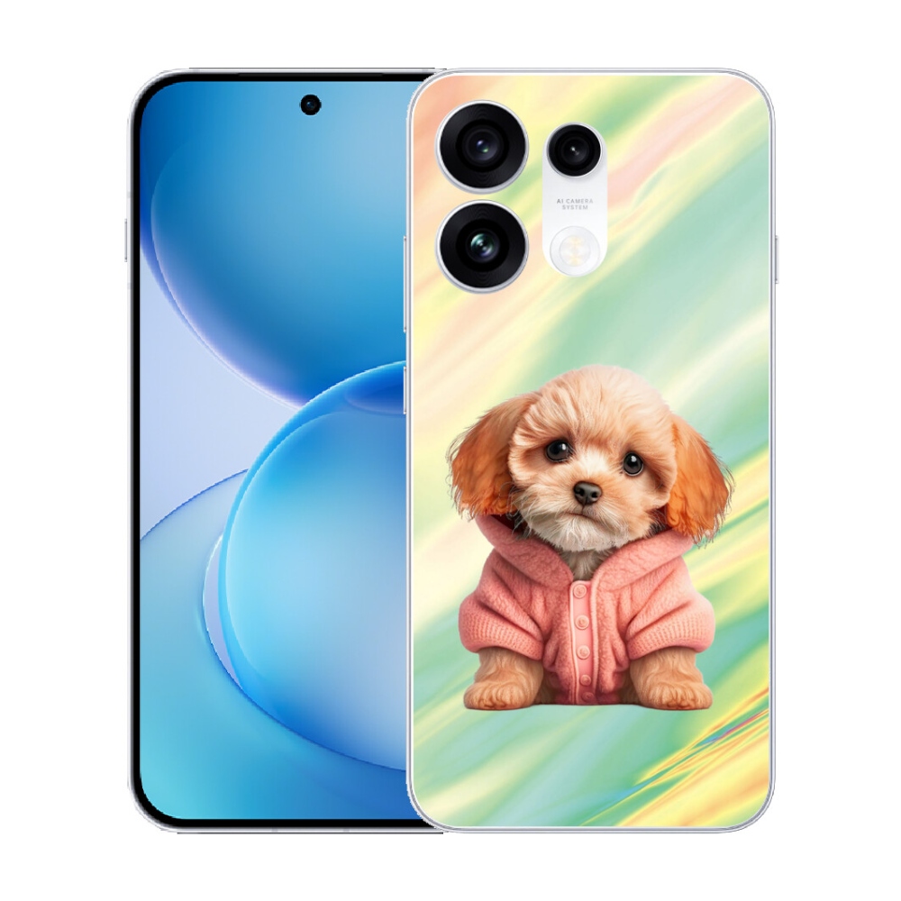 mmCase gél tok az Oppo Reno 16 Pro 5G-hez – pulóveres kiskutya