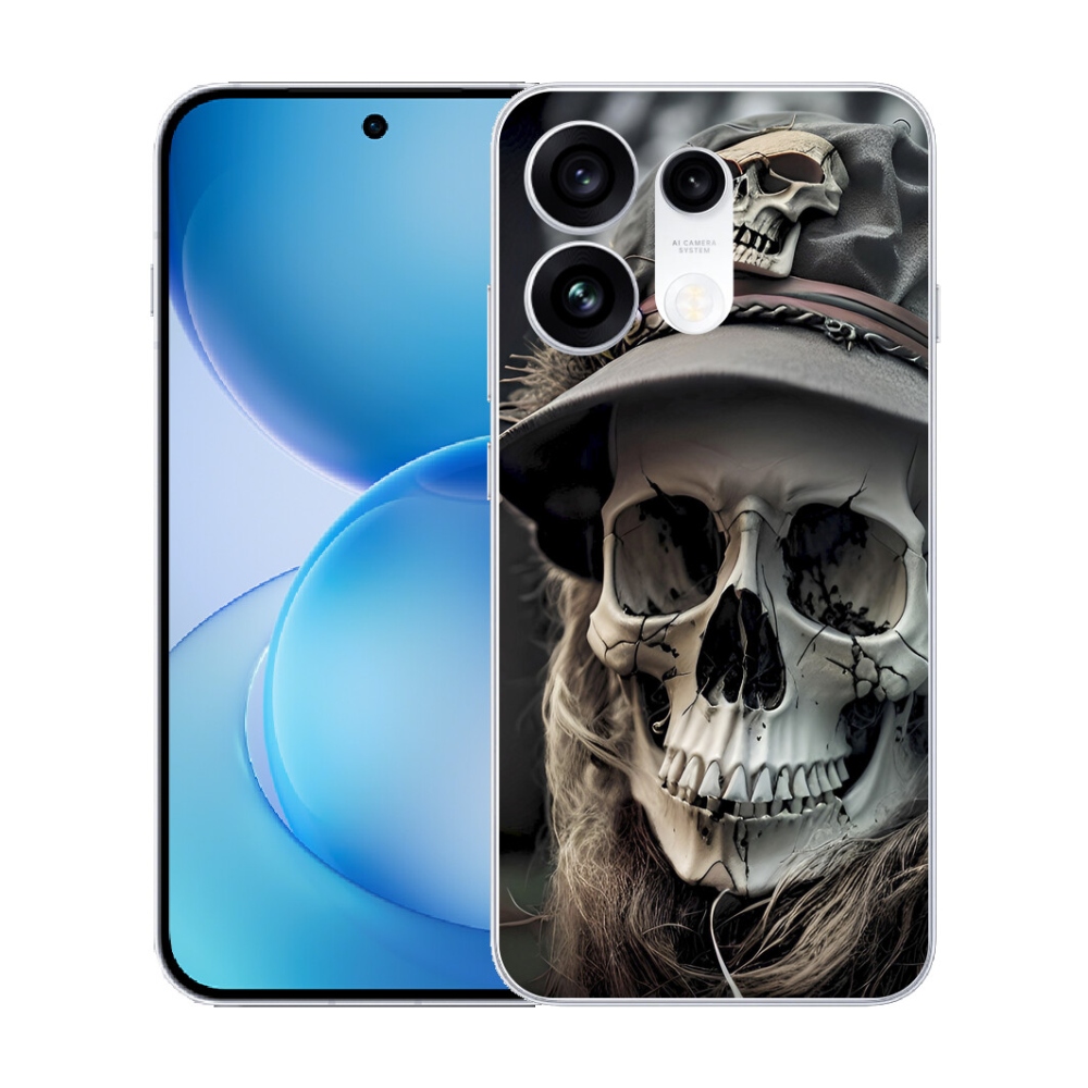 mmCase gél tok az Oppo Reno 16 Pro 5G-hez – sötét koponya