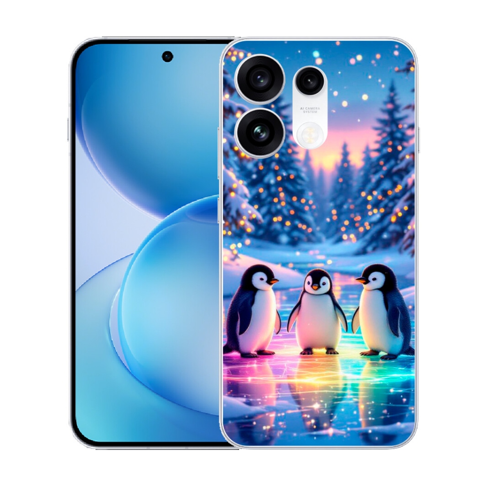 mmCase gél tok az Oppo Reno 16 Pro 5G-hez – pingvinek