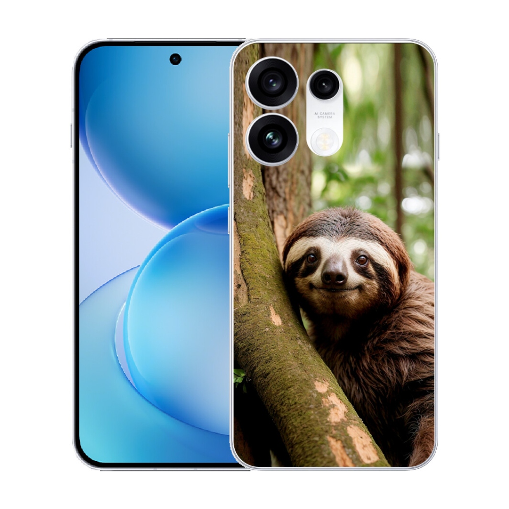 mmCase géltok az Oppo Reno 16 Pro 5G-hez – mosolygós lajhár