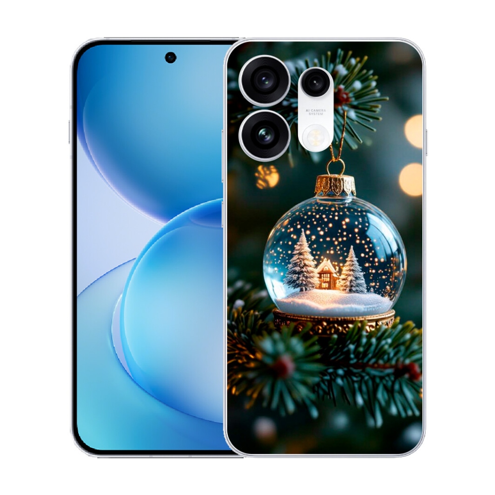 mmCase gél tok az Oppo Reno 16 Pro 5G-hez – karácsonyi gömb 2