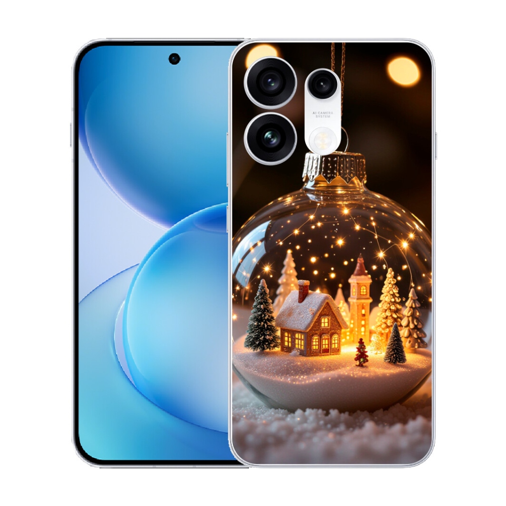 mmCase gél tok az Oppo Reno 16 Pro 5G-hez – karácsonyi gömb 3
