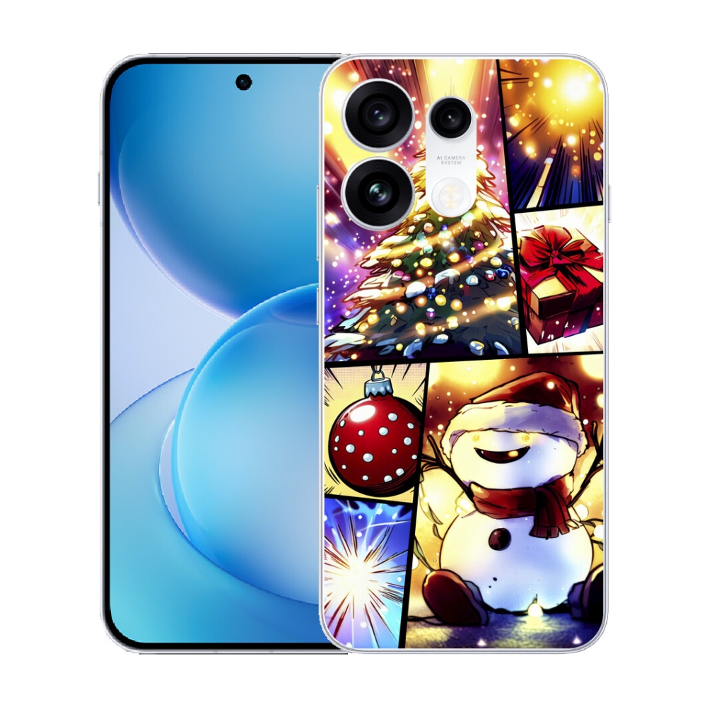 mmCase gél tok az Oppo Reno 16 Pro 5G-hez – karácsonyi motívumok 1
