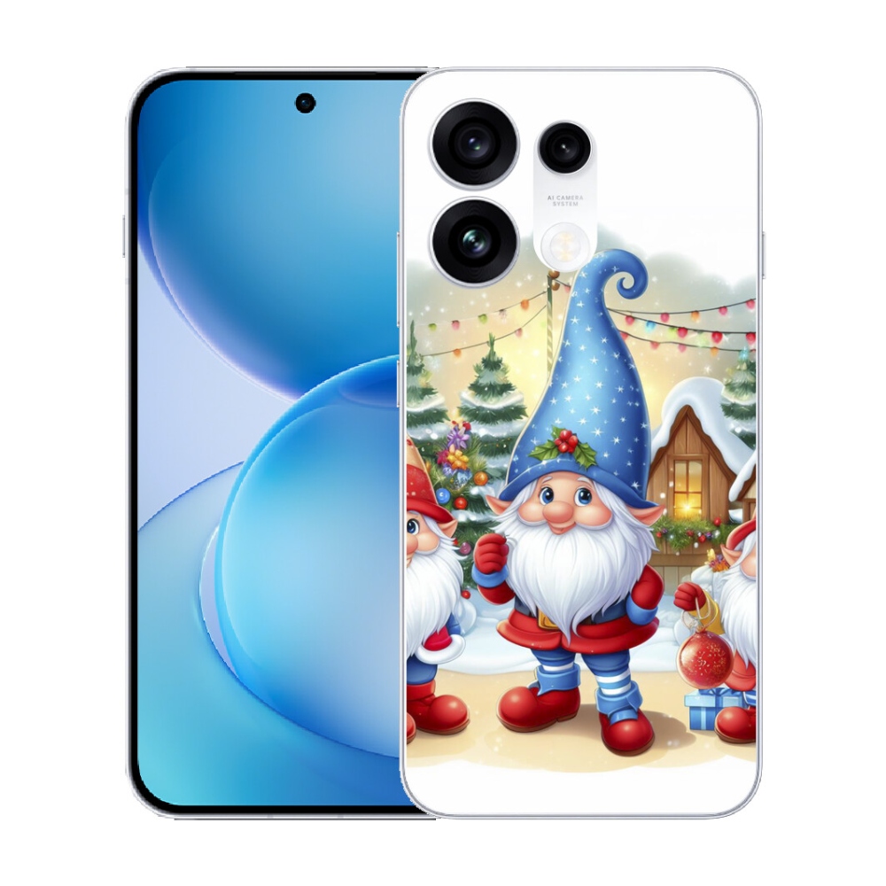 mmCase gél tok az Oppo Reno 16 Pro 5G-hez – karácsonyi manók
