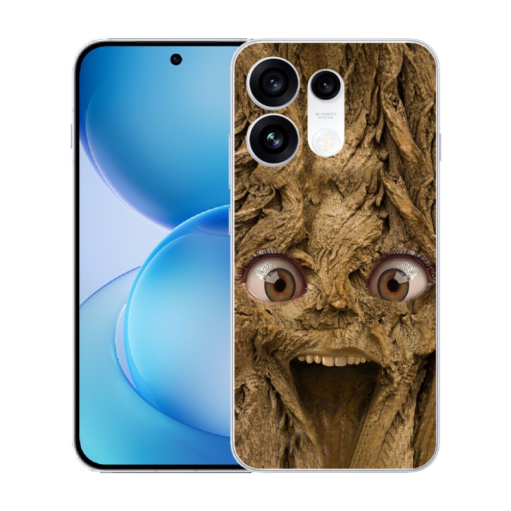 mmCase gél tok az Oppo Reno 16 Pro 5G-hez – vidám fa szemekkel
