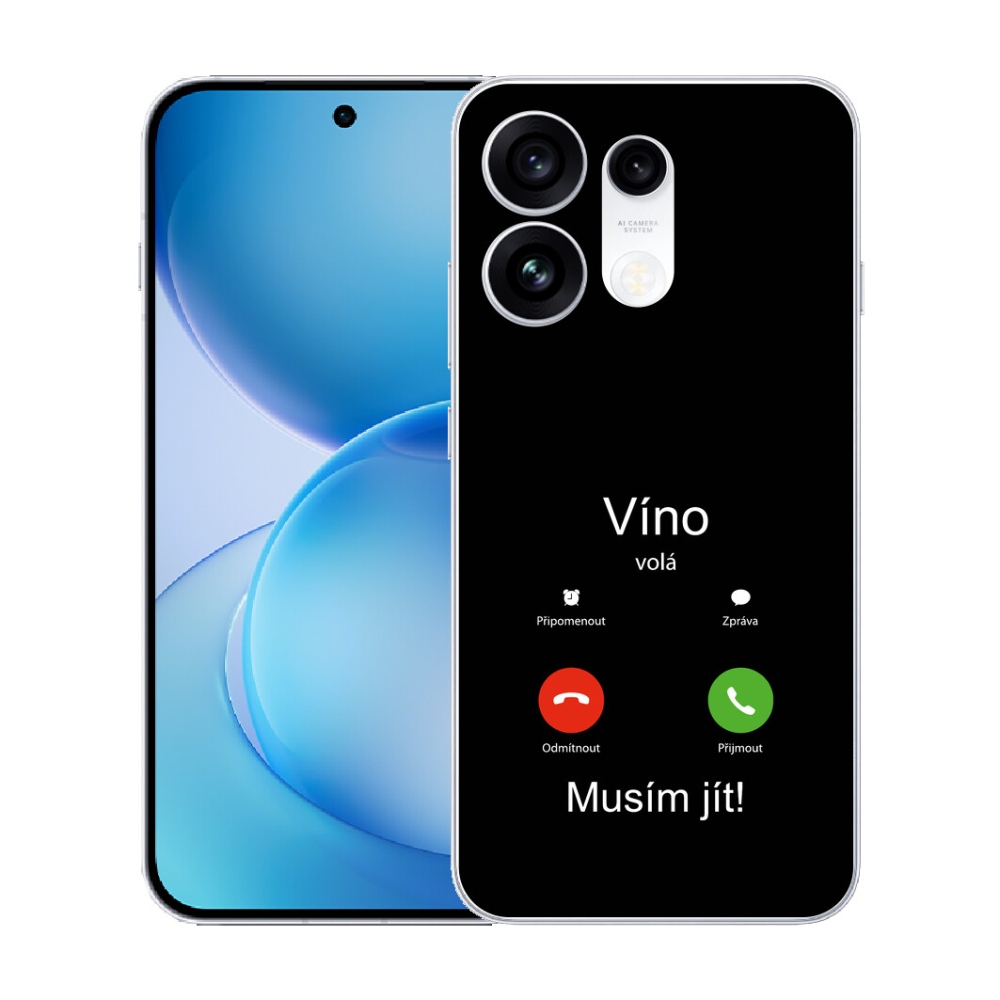 mmCase gél tok az Oppo Reno 16 Pro 5G-hez – borvörös, fekete háttérrel