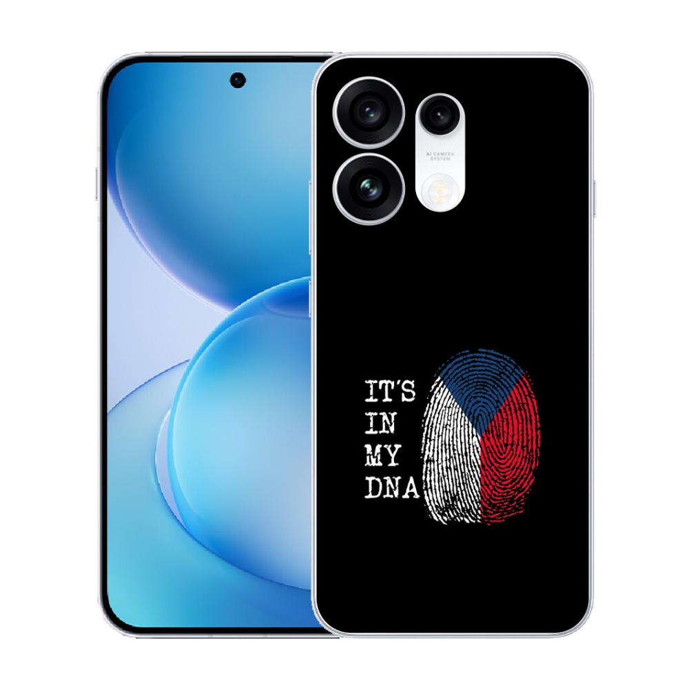 mmCase gél tok az Oppo Reno 16 Pro 5G-hez – zászló, ujjlenyomat, fekete háttér