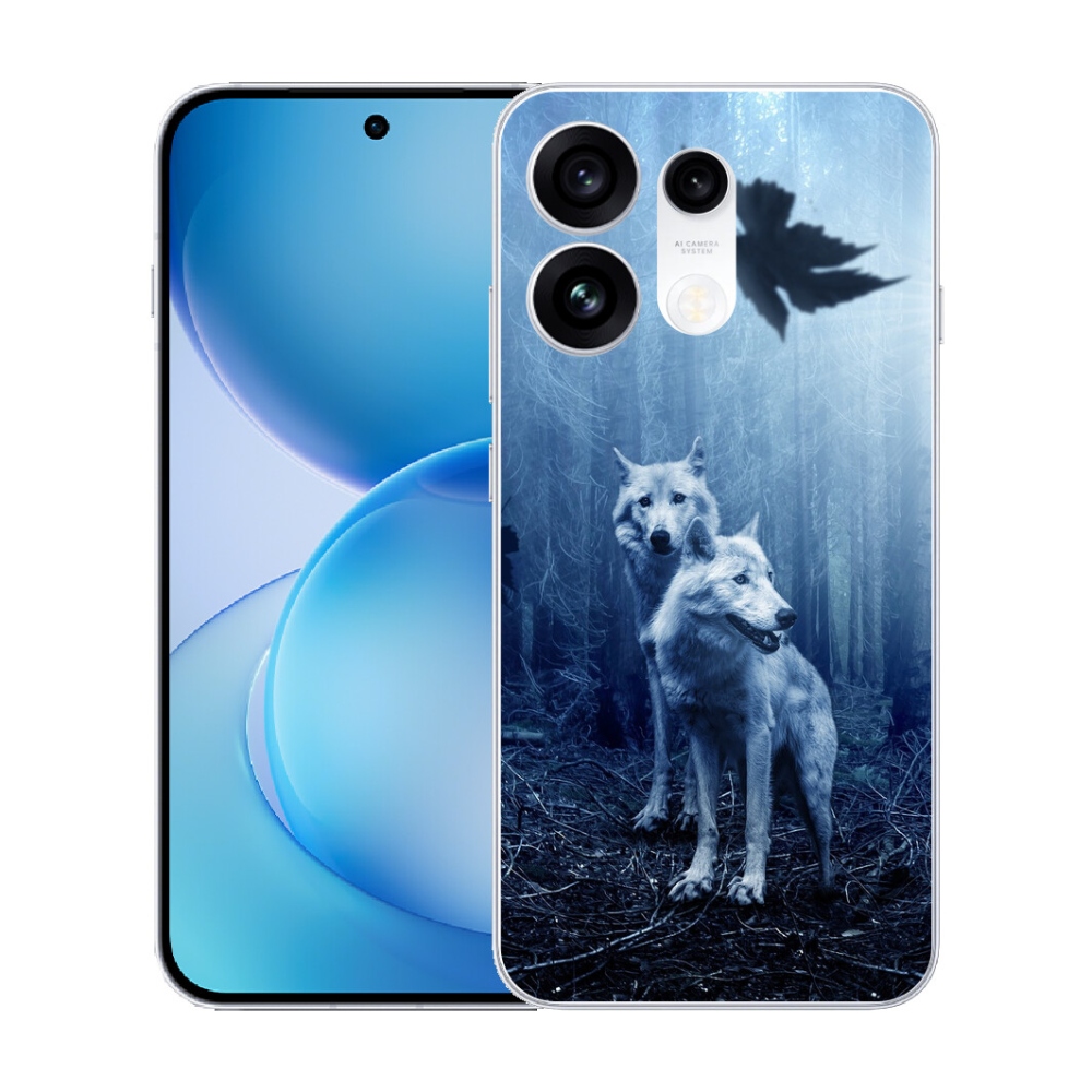mmCase gél tok az Oppo Reno 16 Pro 5G-hez – farkasok az erdőben