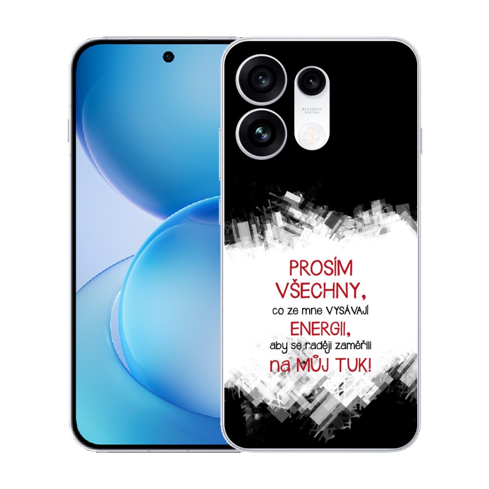 mmCase gél tok az Oppo Reno 16 Pro 5G-hez – vicces felirat, 1 db, piros