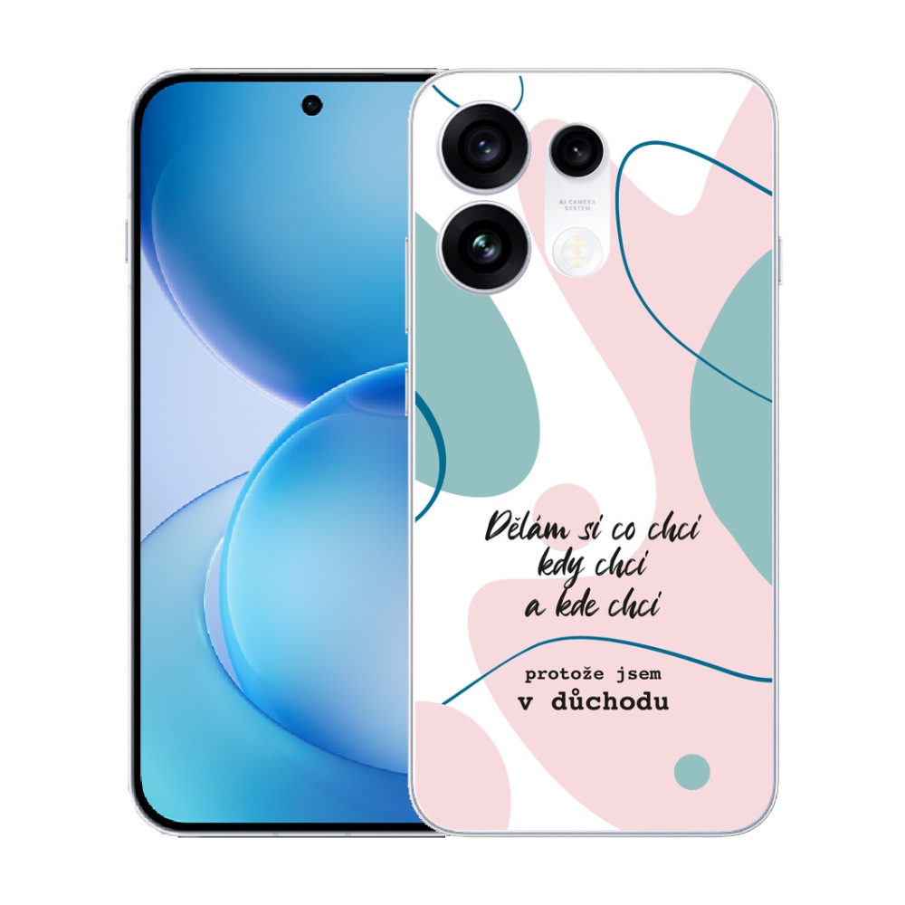 mmCase gél tok az Oppo Reno 16 Pro 5G-hez – vicces felirat, 10 fehér háttér