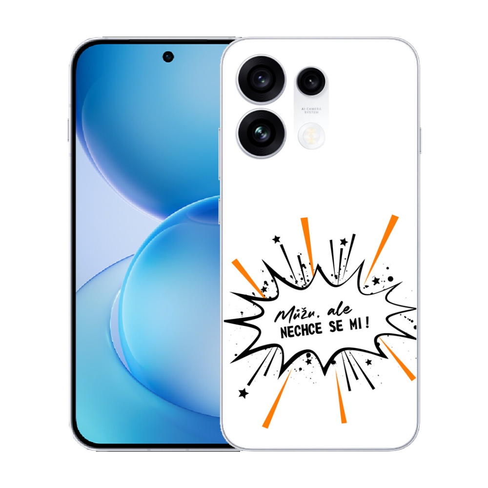 mmCase gél tok az Oppo Reno 16 Pro 5G-hez – vicces felirat, 11, fehér háttér