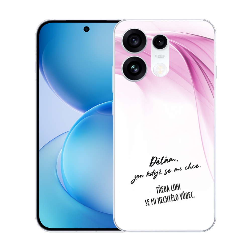 mmCase gél tok az Oppo Reno 16 Pro 5G-hez – vicces felirat, 12, fehér háttér