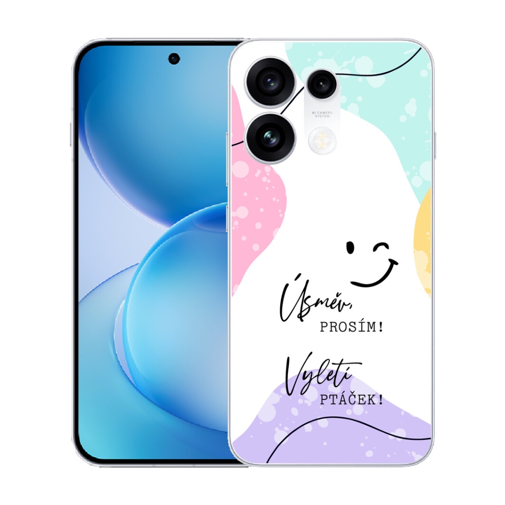 mmCase gél tok az Oppo Reno 16 Pro 5G-hez – vicces felirat, 4 fehér háttér