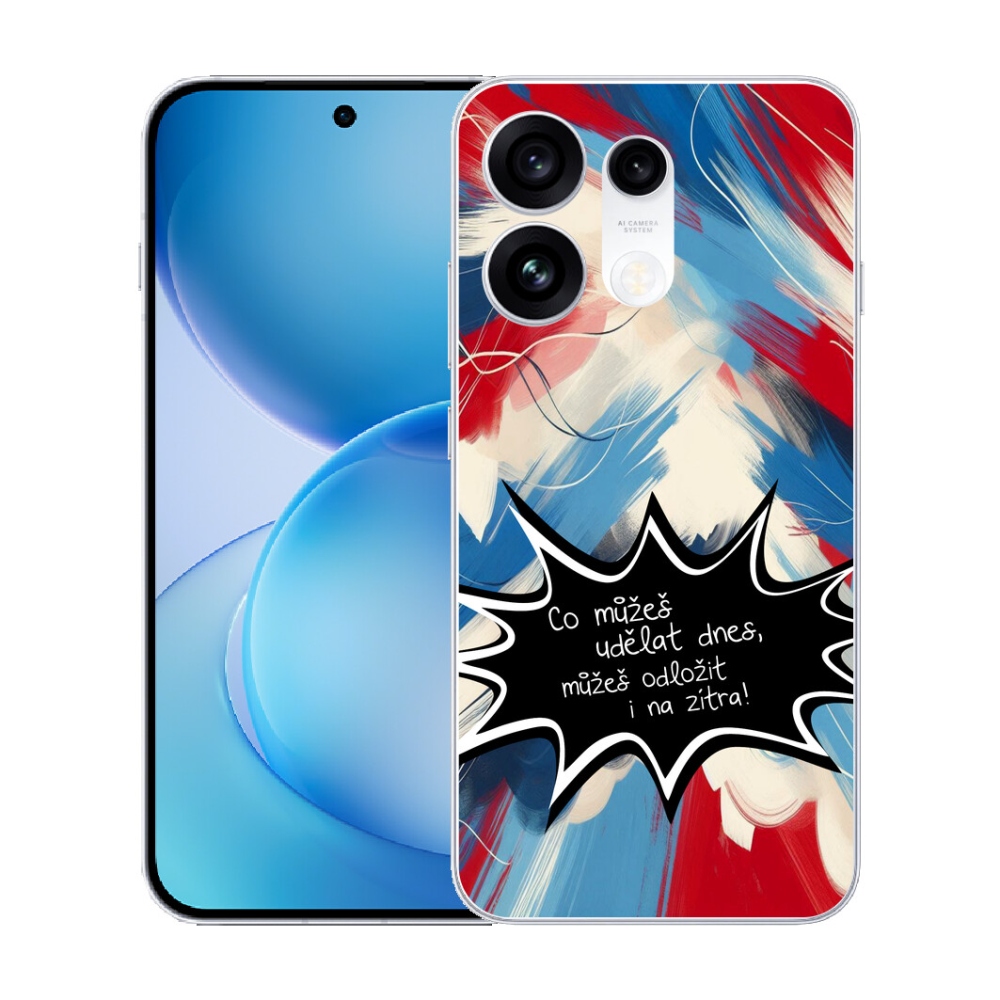 mmCase gél tok az Oppo Reno 16 Pro 5G-hez – vicces felirat, 9-es fekete háttér