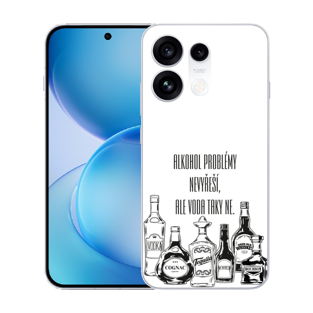mmCase gél tok az Oppo Reno 16 Pro 5G-hez – vicces felirat fehér háttérrel