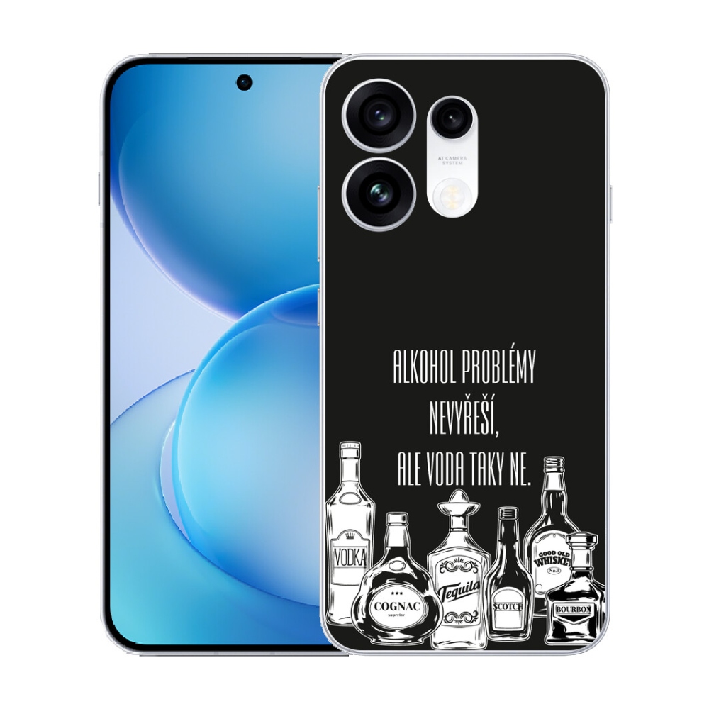 mmCase gél tok az Oppo Reno 16 Pro 5G-hez – vicces felirat fekete háttérrel