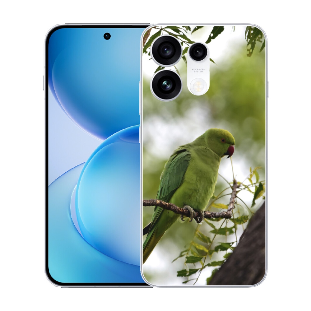 mmCase gél tok az Oppo Reno 16 Pro 5G-hez – zöld papagáj