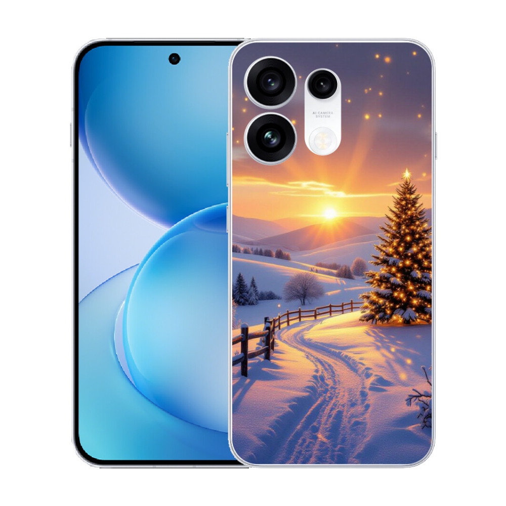 mmCase gélhuzat az Oppo Reno 16 Pro 5G-hez – téli táj
