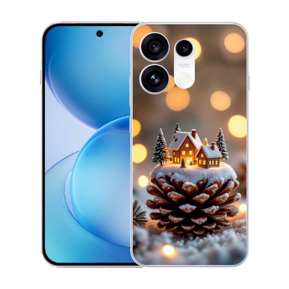 mmCase gél tok az Oppo Reno 16 Pro 5G-hez – téli falu