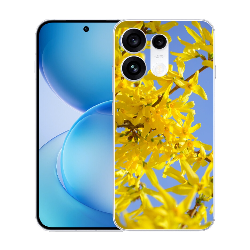 mmCase gél tok az Oppo Reno 16 Pro 5G-hez – sárga virágok