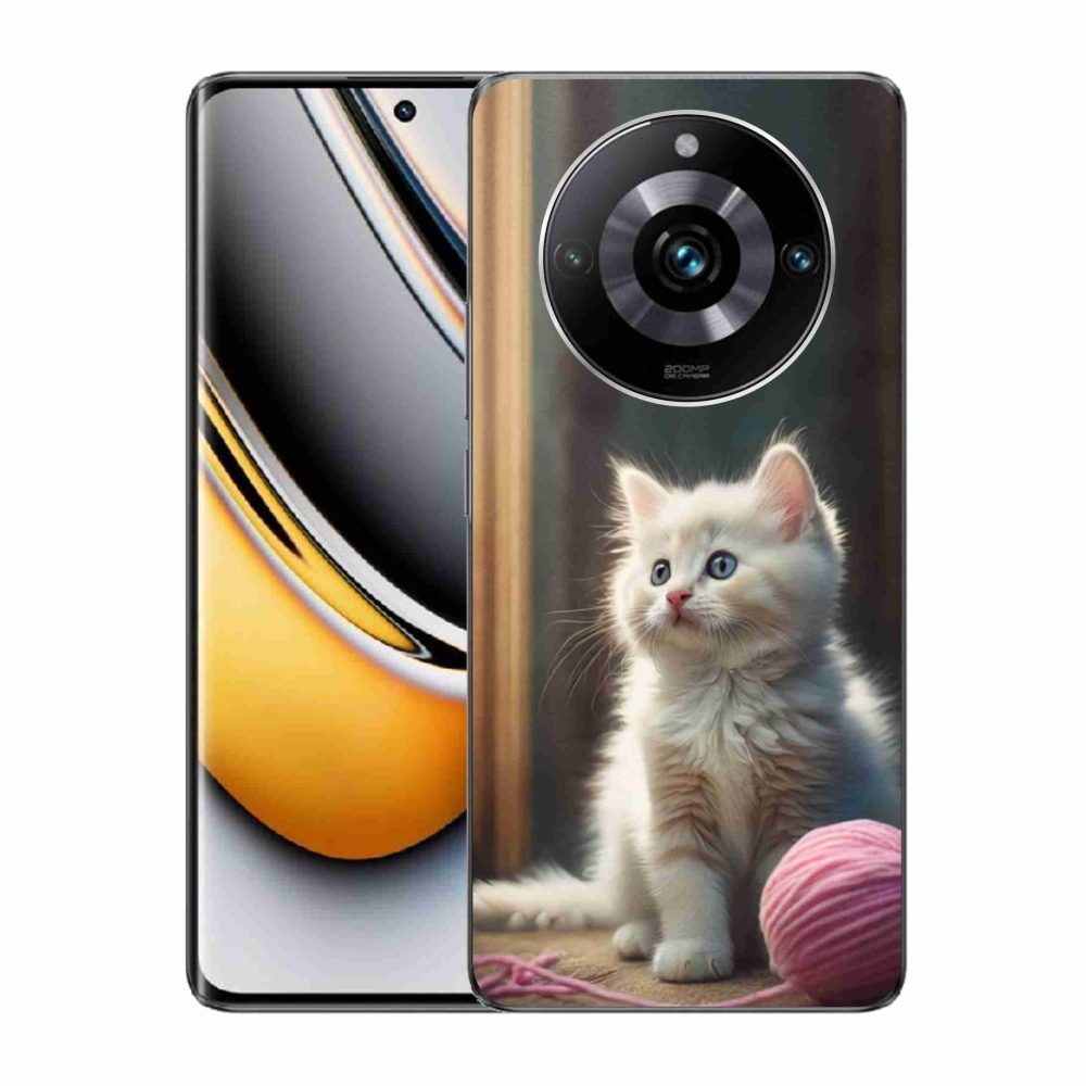 mmCase gél tok a Realme 11 Pro 5G/11 Pro+ 5G készülékekhez – fehér cica 2