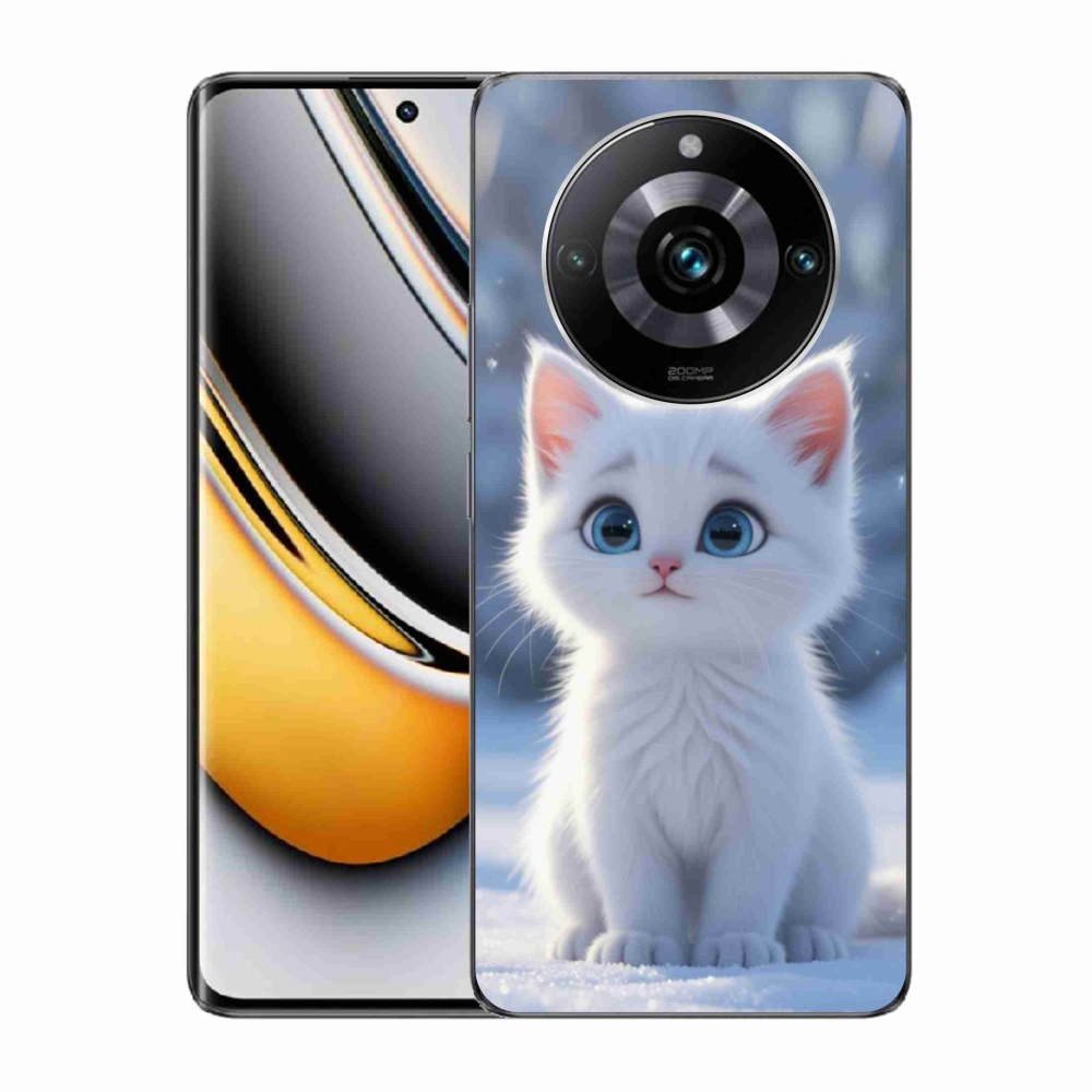 mmCase gél tok a Realme 11 Pro 5G/11 Pro+ 5G készülékekhez – fehér cica 3