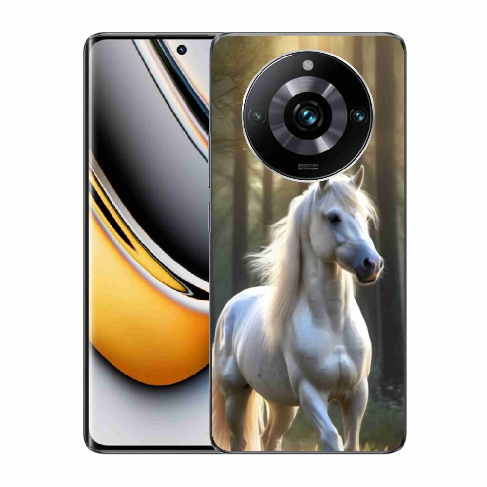 mmCase géltok a Realme 11 Pro 5G/11 Pro+ 5G készülékekhez – fehér ló 3
