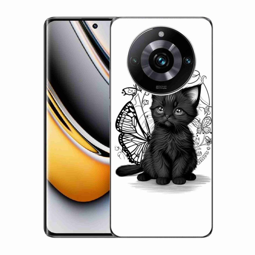 mmCase gél tok a Realme 11 Pro 5G/11 Pro+ 5G készülékhez – fekete cica