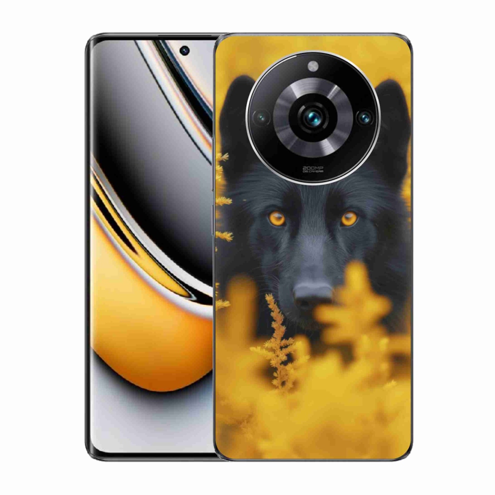 mmCase gél tok a Realme 11 Pro 5G/11 Pro+ 5G készülékekhez – fekete farkas 2