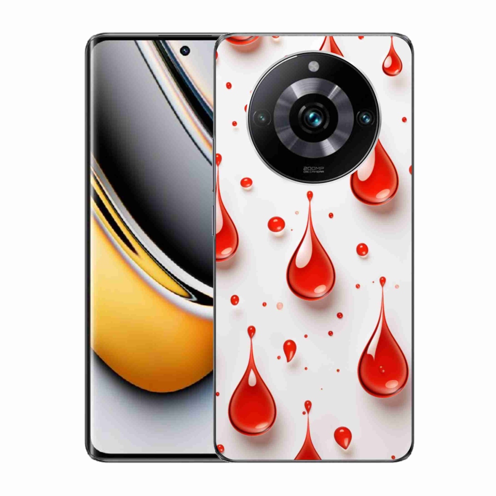 mmCase gél tok a Realme 11 Pro 5G/11 Pro+ 5G készülékekhez – piros cseppek