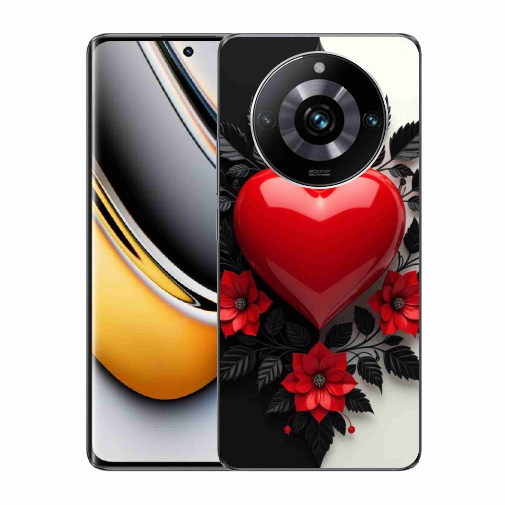 mmCase géltok a Realme 11 Pro 5G/11 Pro+ 5G készülékekhez – piros szív