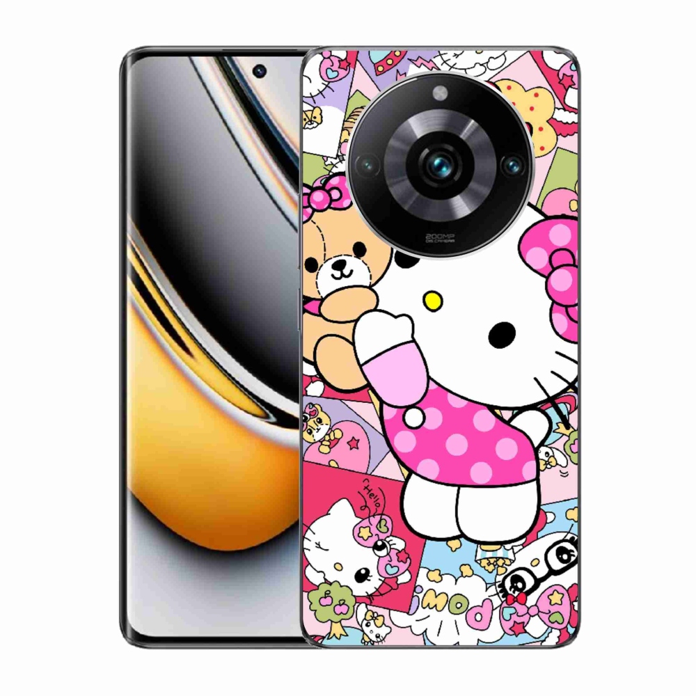 mmCase géltok a Realme 11 Pro 5G/11 Pro+ 5G készülékekhez – aranyos cica