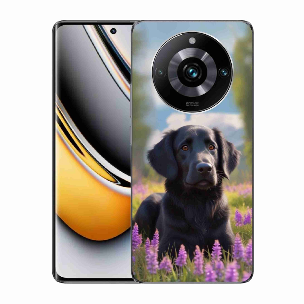 mmCase géltok a Realme 11 Pro 5G/11 Pro+ 5G készülékekhez – elegáns fekete retriever
