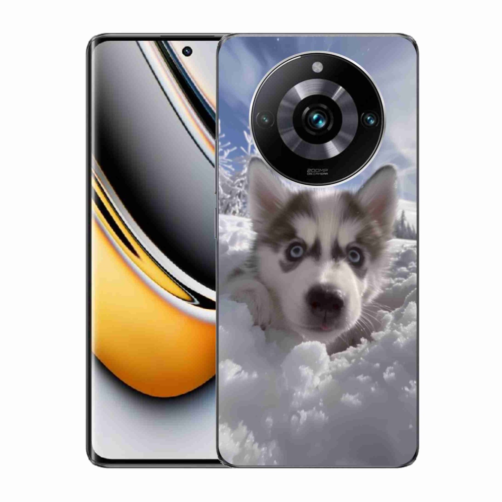 mmCase géltok a Realme 11 Pro 5G/11 Pro+ 5G készülékekhez – husky a hóban