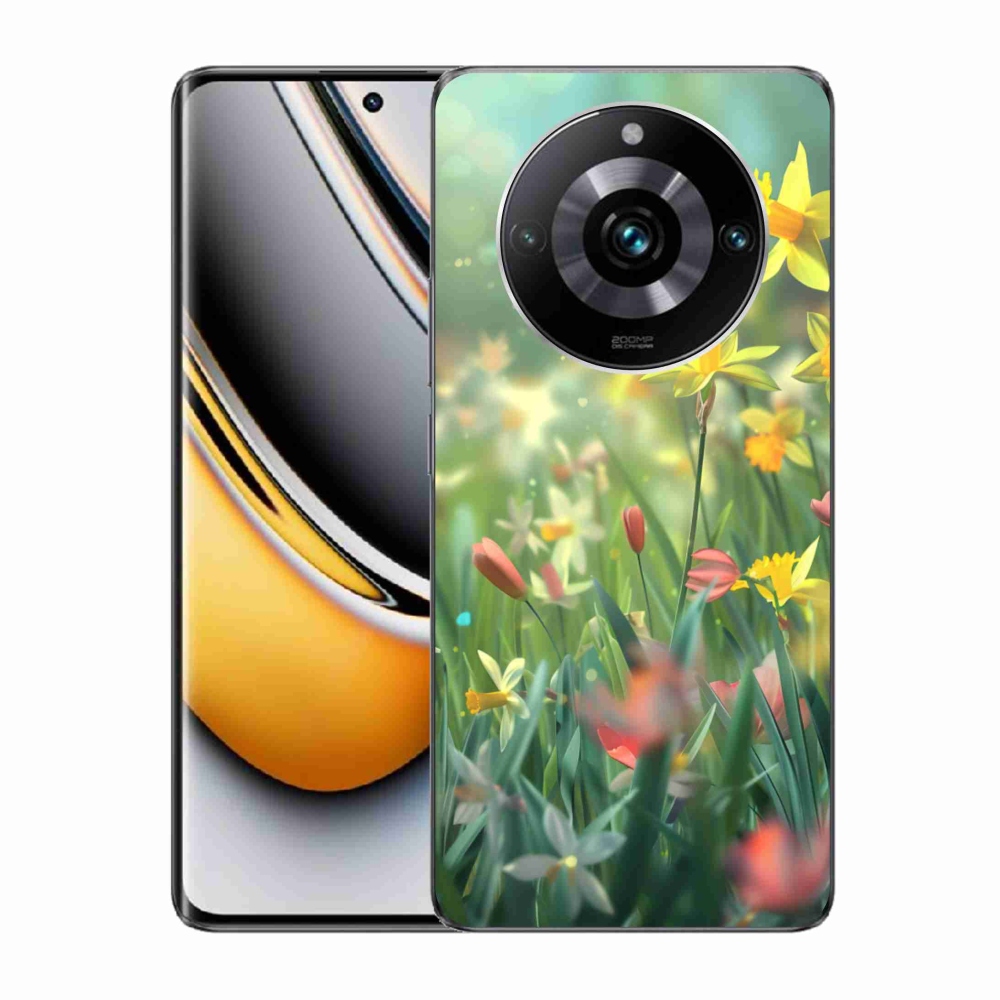 mmCase gél tok a Realme 11 Pro 5G/11 Pro+ 5G készülékekhez – tavaszi virágok