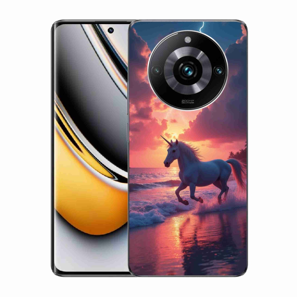 mmCase gél tok a Realme 11 Pro 5G/11 Pro+ 5G készülékhez – egyszarvú a tengerparton