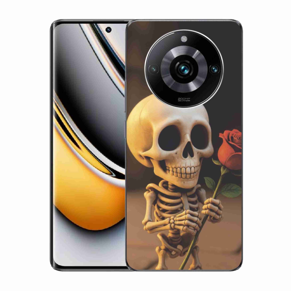mmCase gél tok a Realme 11 Pro 5G/11 Pro+ 5G készülékhez – csontváz rózsával
