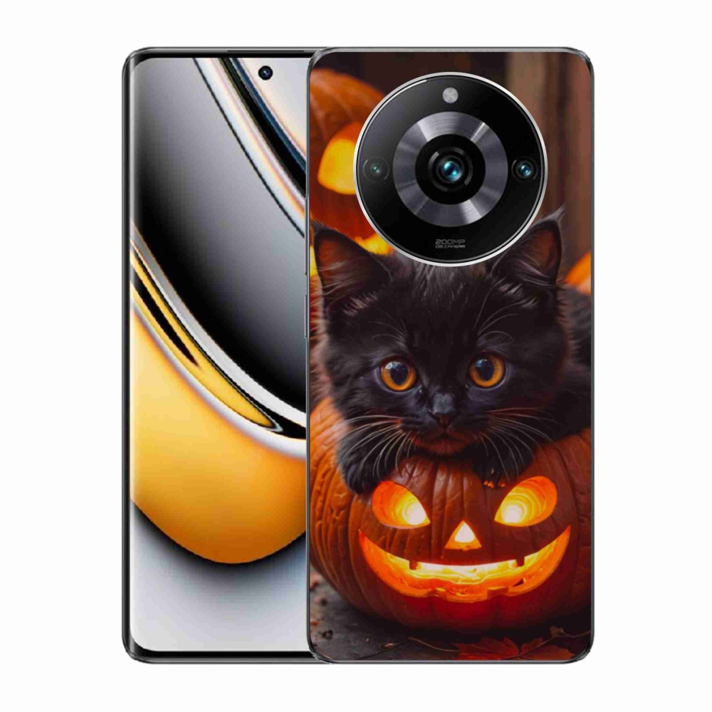 mmCase gél tok a Realme 11 Pro 5G/11 Pro+ 5G készülékekhez – cica és sütőtök