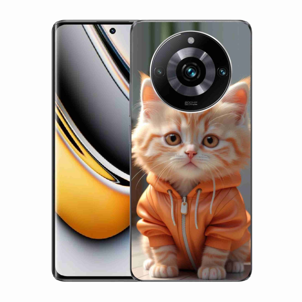 mmCase géltok a Realme 11 Pro 5G/11 Pro+ 5G készülékekhez – pulóveres cica