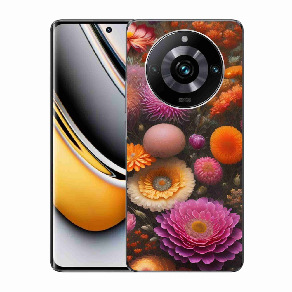 mmCase gél tok a Realme 11 Pro 5G/11 Pro+ 5G készülékekhez – virágkompozíció