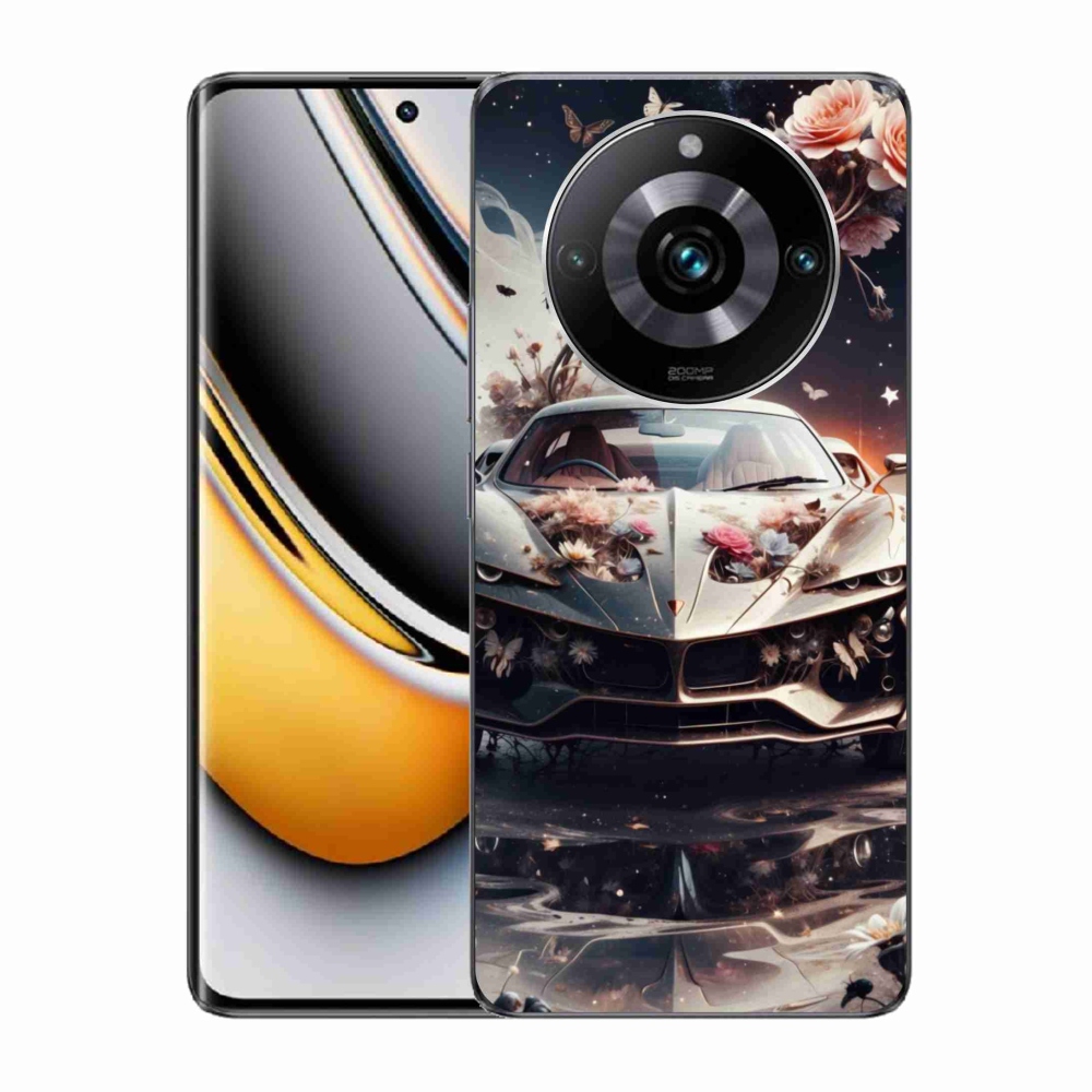 mmCase géltok a Realme 11 Pro 5G/11 Pro+ 5G készülékekhez – virágos sportautó