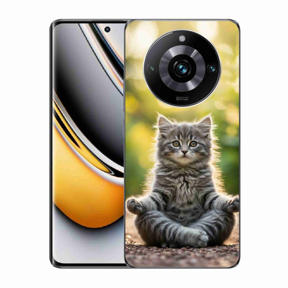 mmCase géltok a Realme 11 Pro 5G/11 Pro+ 5G készülékekhez – meditáló cica