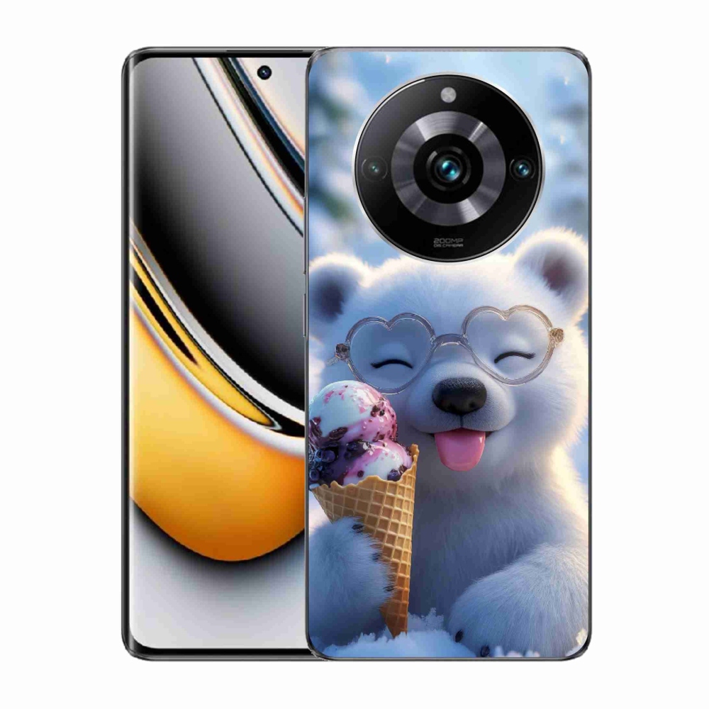 mmCase gél tok a Realme 11 Pro 5G/11 Pro+ 5G készülékhez – jégkrémet evő mackó
