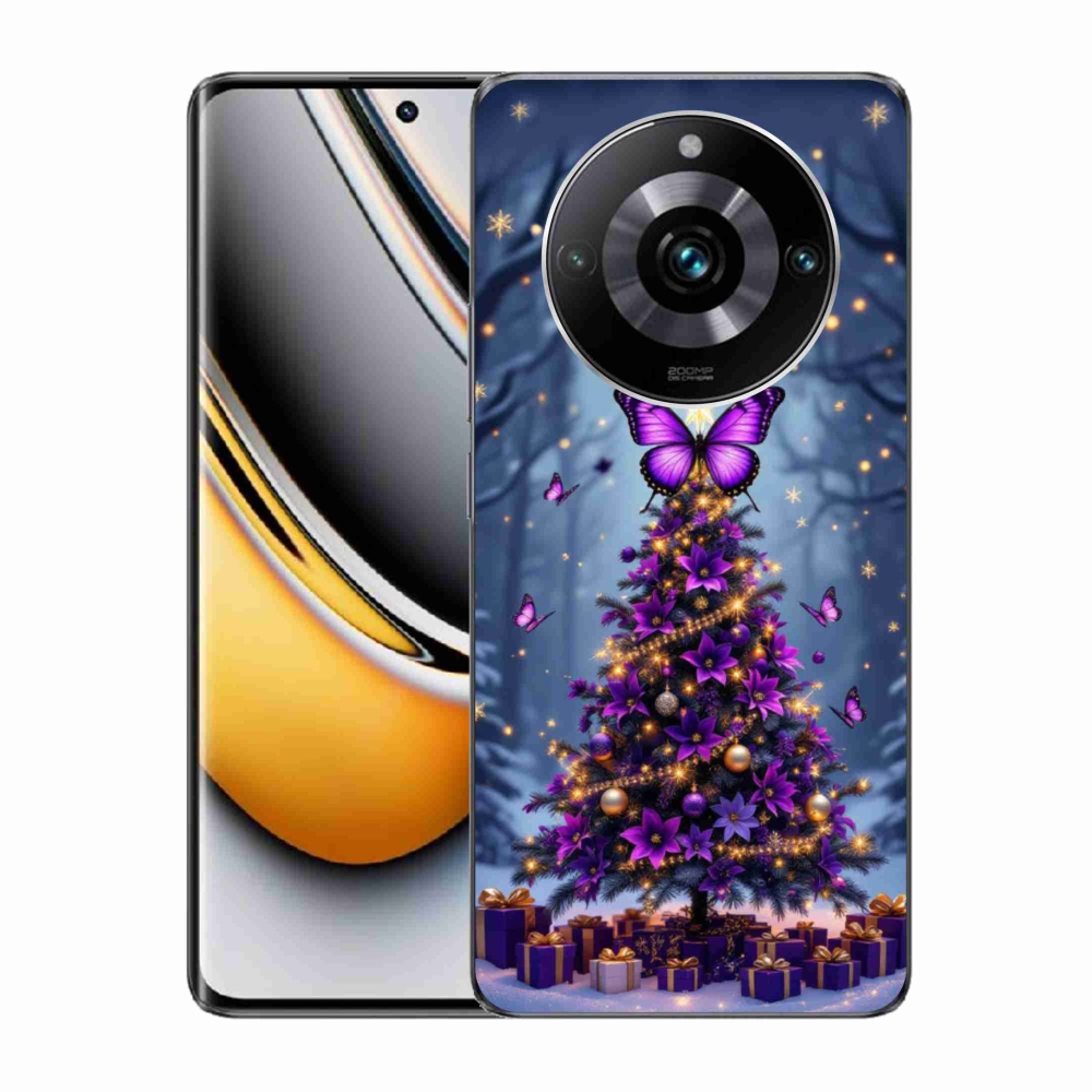 mmCase gél tok a Realme 11 Pro 5G/11 Pro+ 5G készülékhez – pillangós karácsonyfa